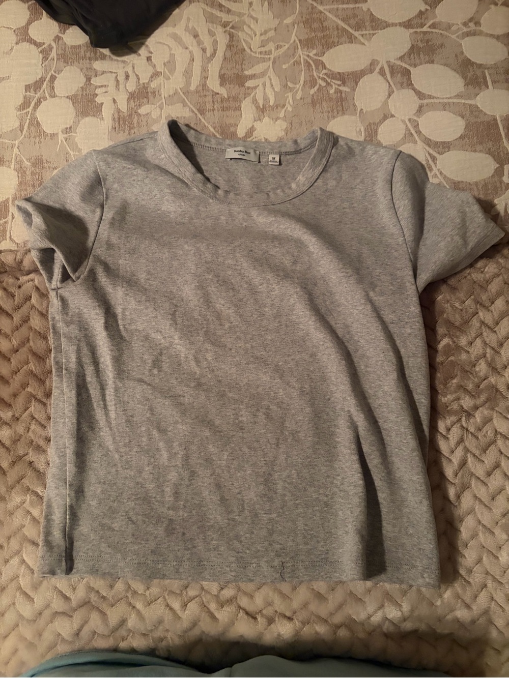 Sunday Best Heather Gray Short-Sleeve Crewneck Tee